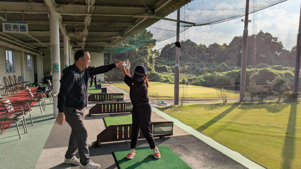 ゴルフスクール練習風景